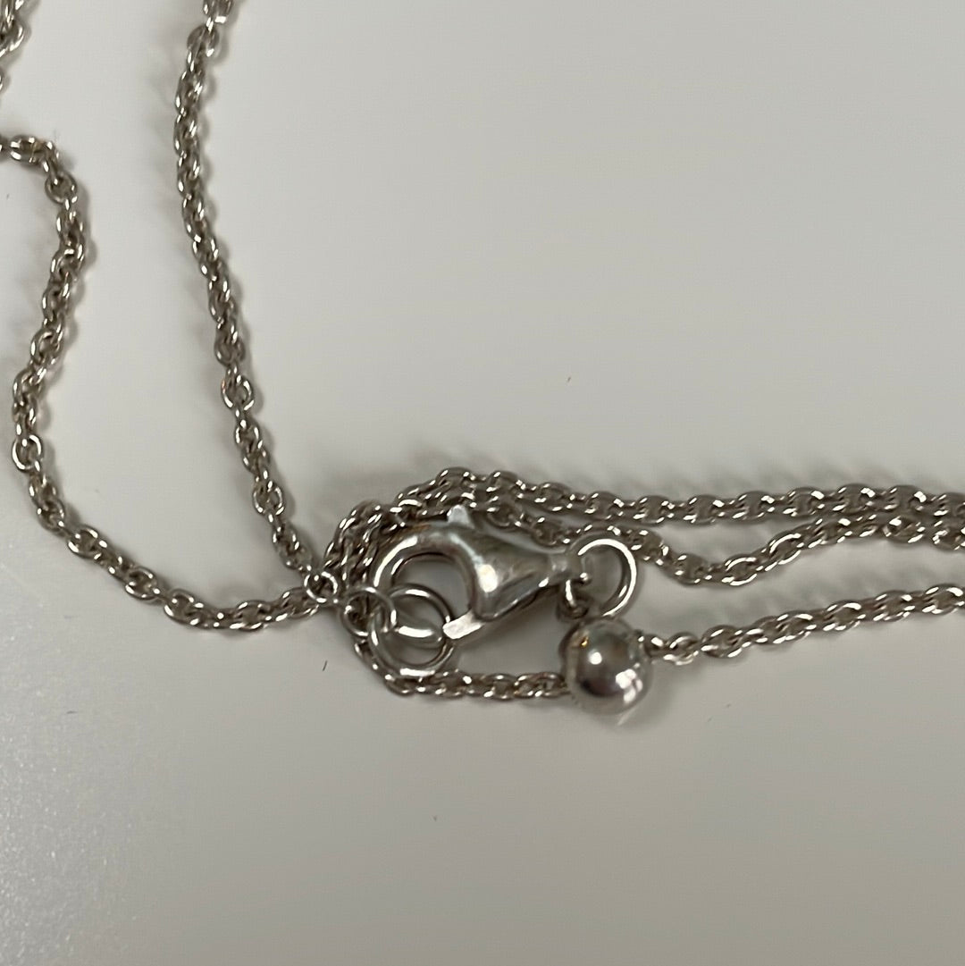 Genuine Pandora Pave Two Circles Twistable Radiant Hearts Logo Pendant