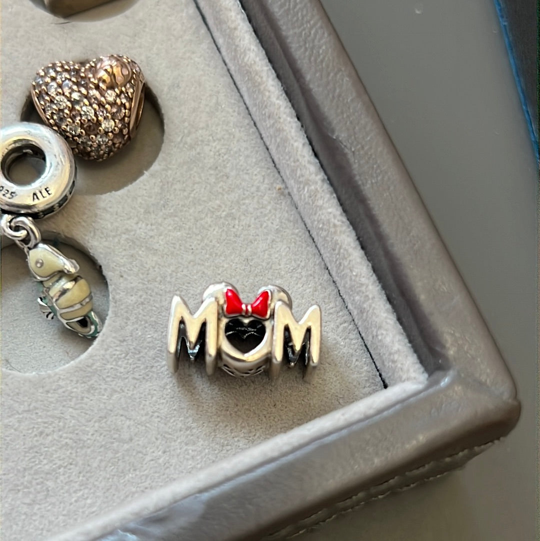 Genuine Pandora Disney Minnie Mouse Disney Mum Enamel Charm