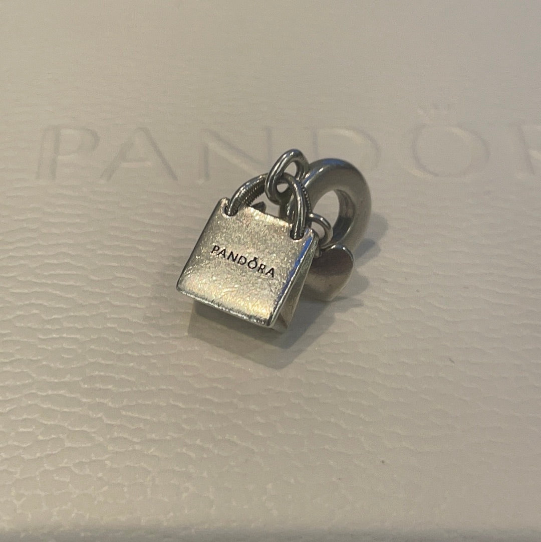 Genuine Pandora Shopping Bag dangle Charm