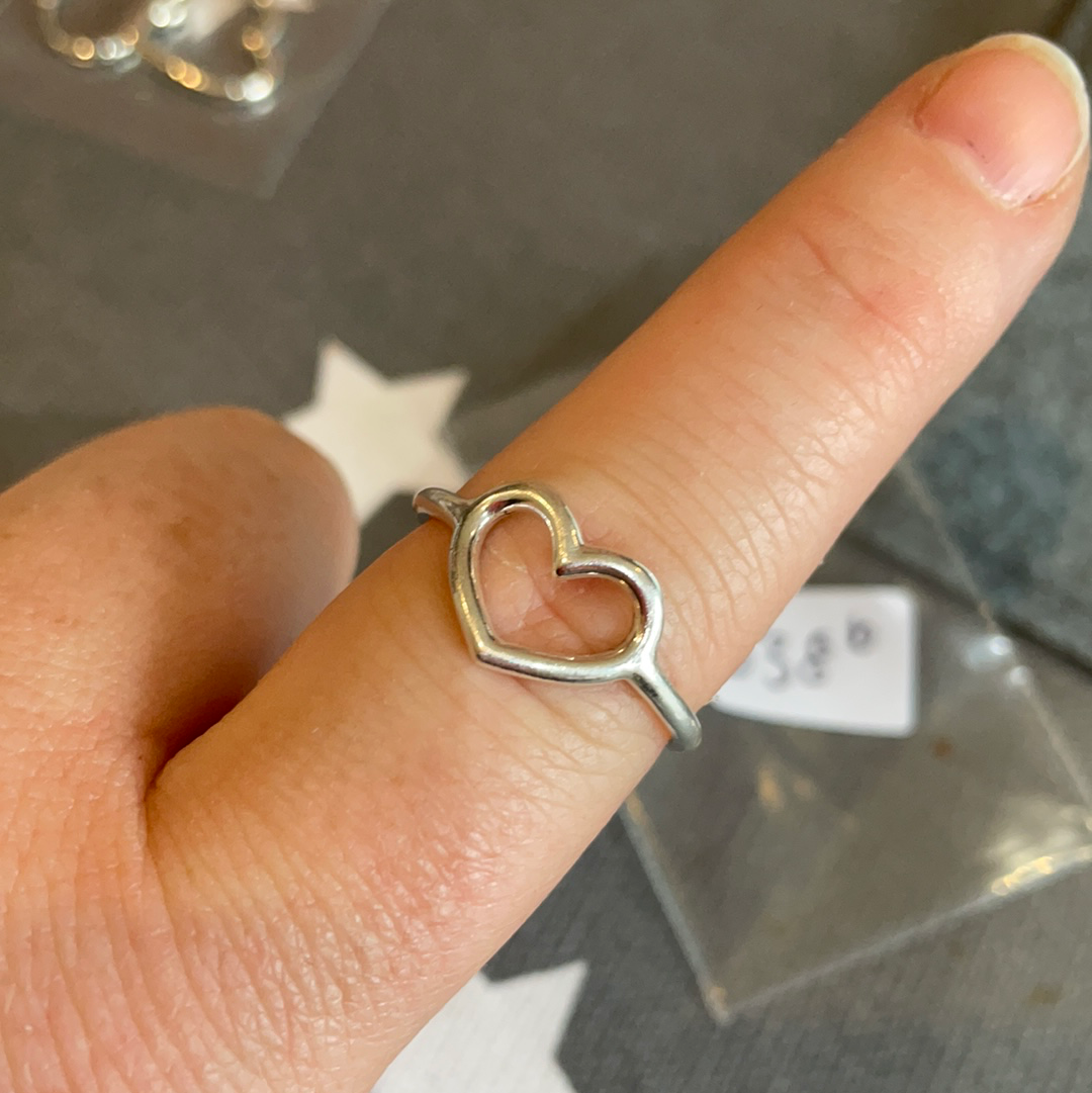 Genuine Pandora Open Large Heart Ring Pandora Gift Size 56/60