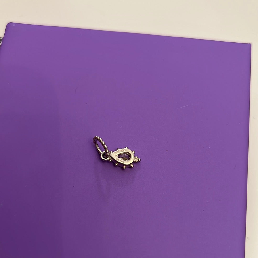 Genuine Chamilia Little CZ Teardrop Gold Dangle Charm