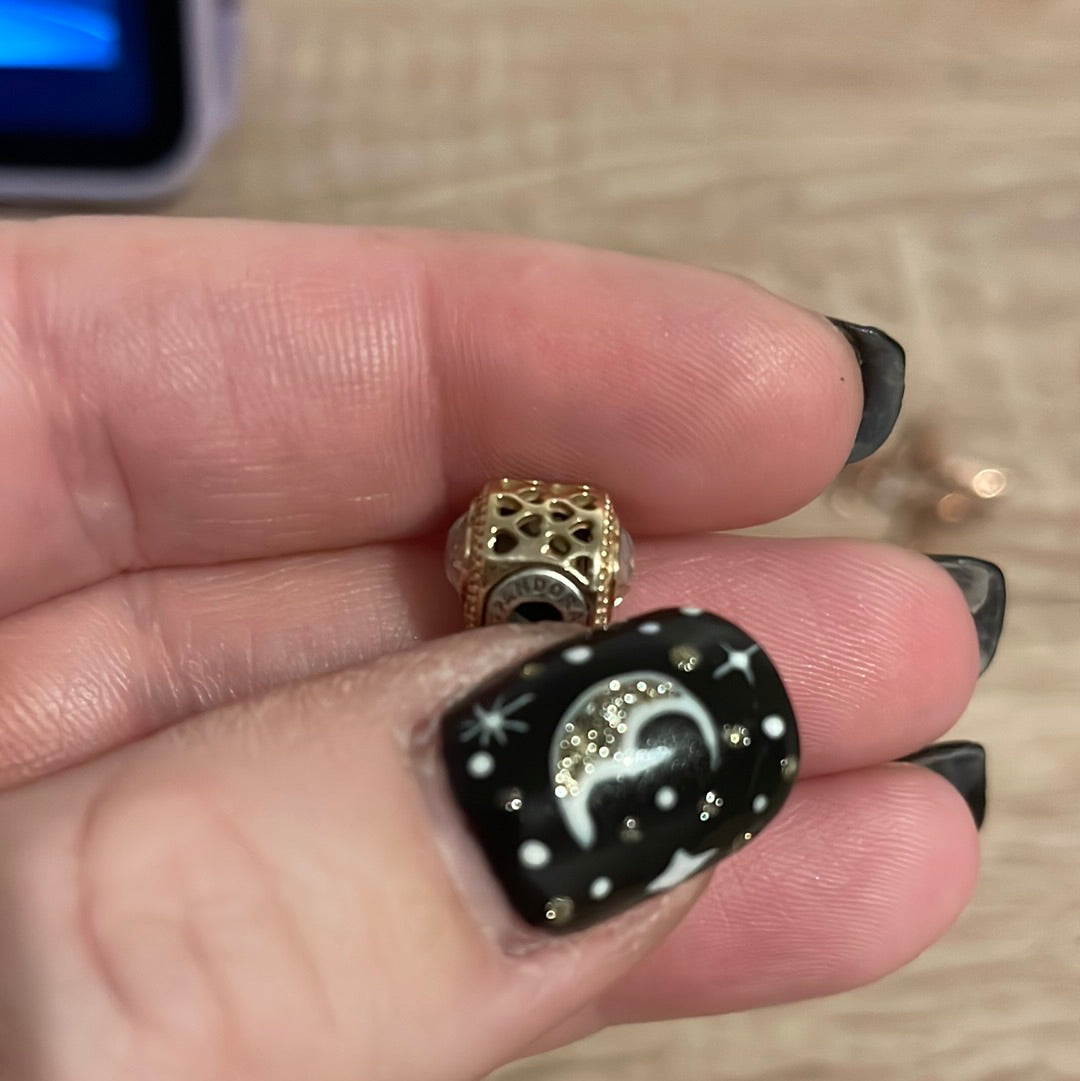 Genuine Pandora Essence 14ct Gold Love Charm