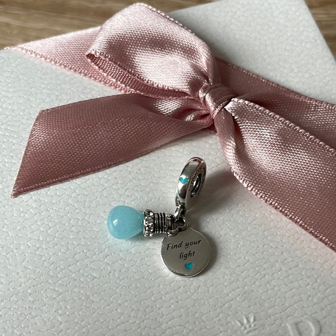 Genuine Pandora Find Your Light Glow in the Dark Lightbulb Charm