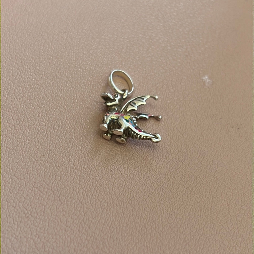 Genuine Links of London Chinese New Year Dragon Colourful Polka Dots Charm
