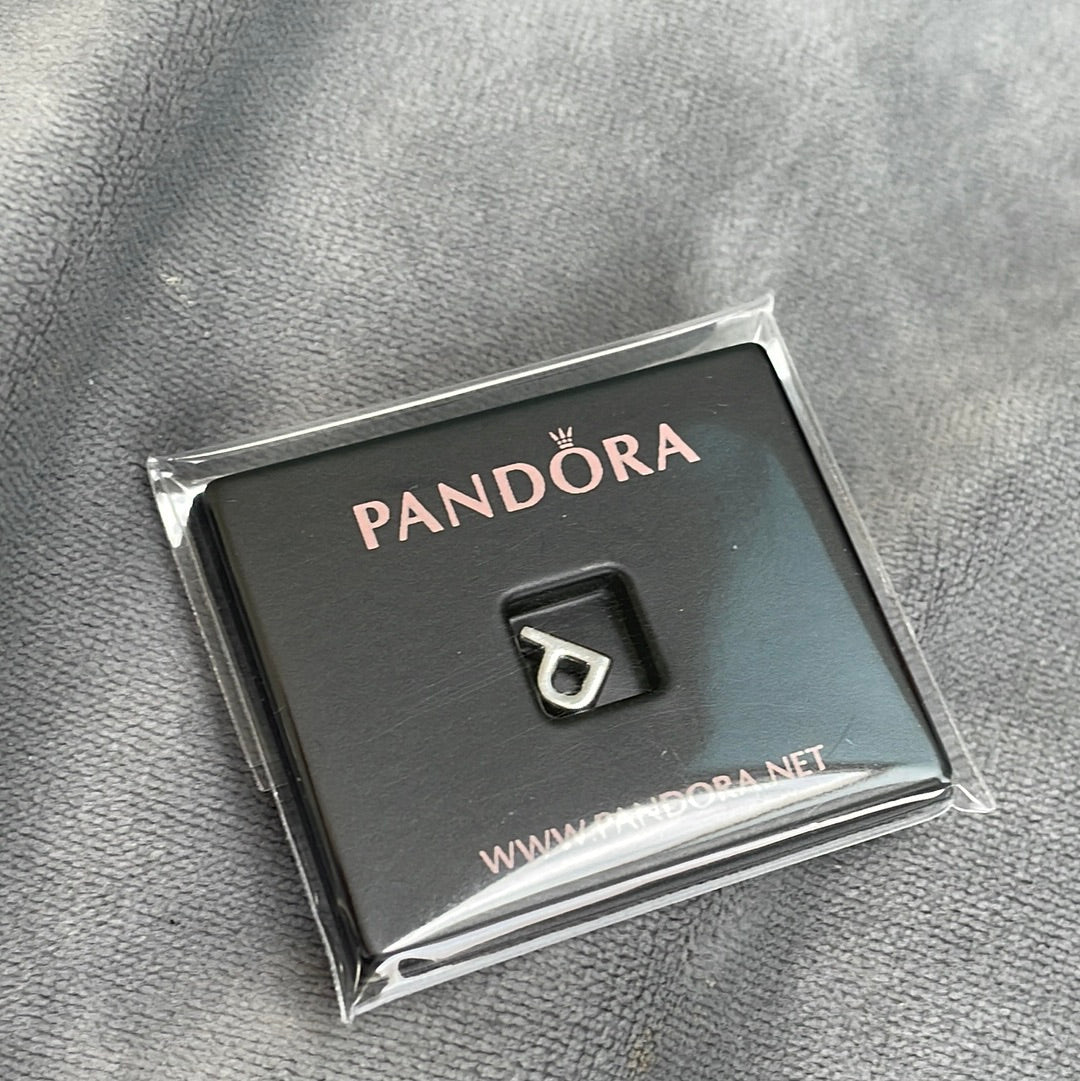 Genuine Pandora P Initial Letter With Hearts Petite Charm