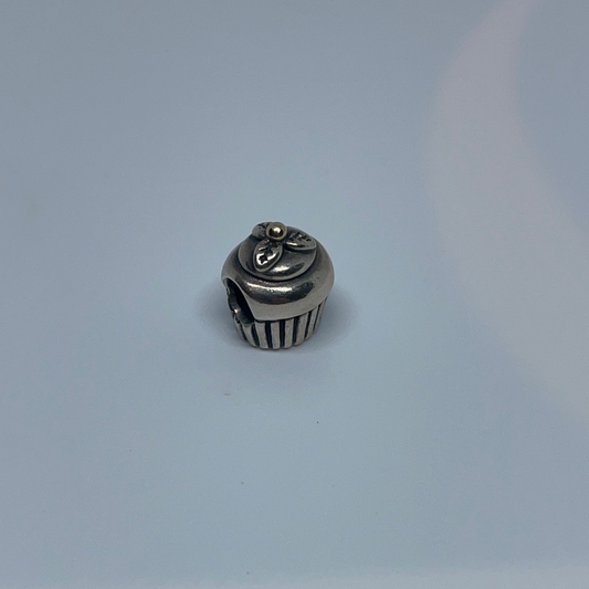 Genuine Pandora Cupcake Two Tone Charm
