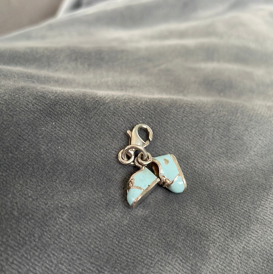Thomas Sabo Blue Enamel Baby Booties Clip Charm