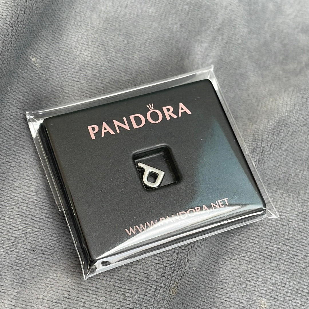 Genuine Pandora P Initial Letter With Hearts Petite Charm