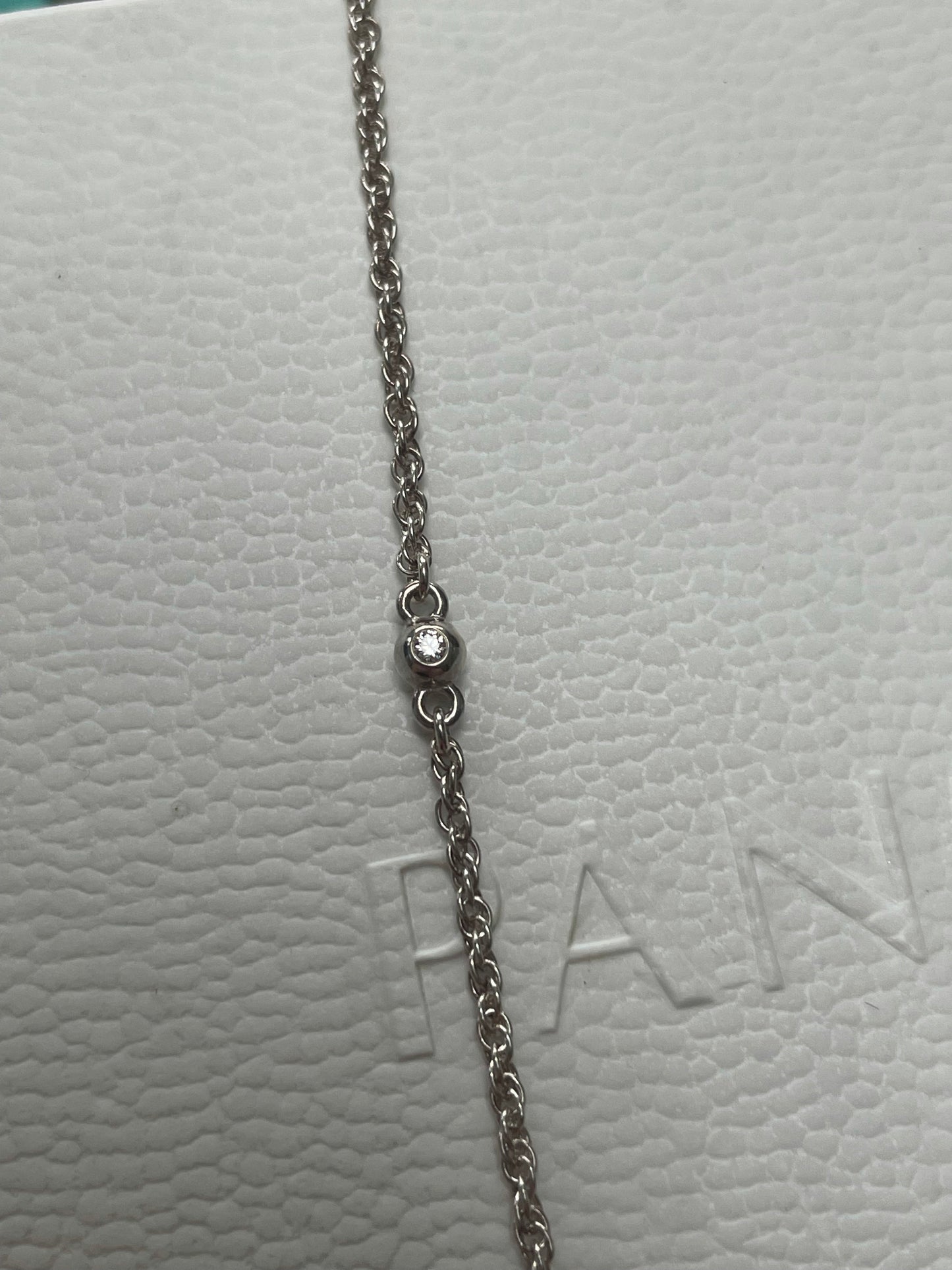 Genuine Pandora 90cm drop cz Chain Necklace