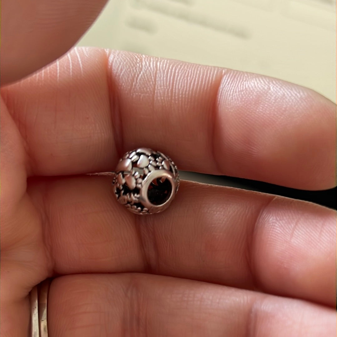Genuine Pandora Openwork Fur Baby Openwork Paw Print Charm