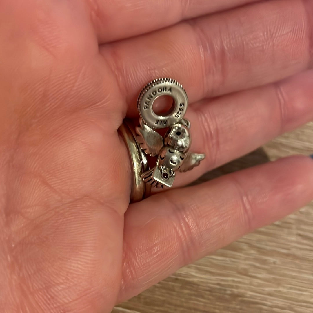 Genuine Pandora Harry Potter Hedwig Owl with Letter Charm