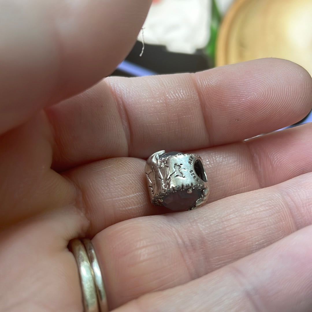 Genuine Pandora Disney Dazzling Blue Frozen Snowflake Cz Charm With Characters
