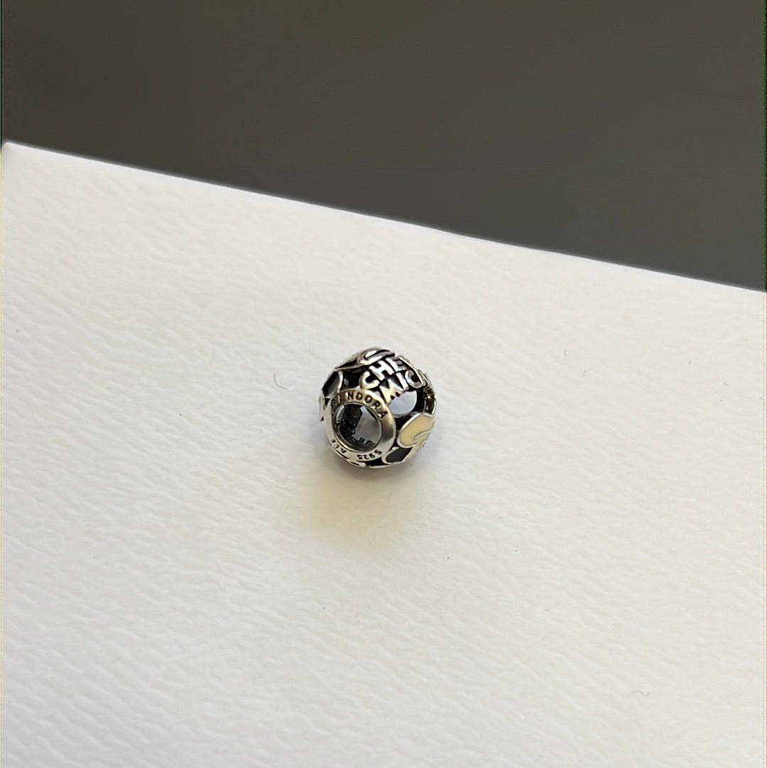 Genuine Pandora Disney Parks Enamel Chef Mickey Mouse Enamel Charm RARE
