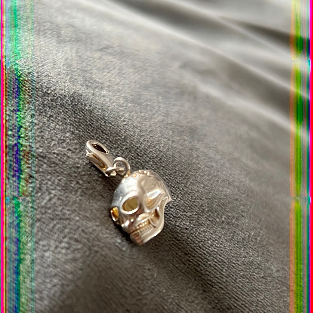 Thomas Sabo Sterling Silver Skull Clip Charm