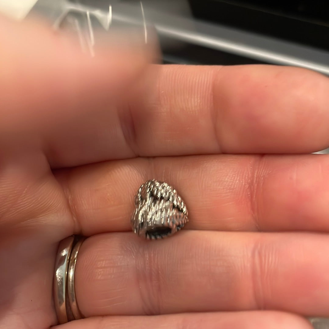 Genuine Pandora Angel Wing/ Wheat Charm Heart
