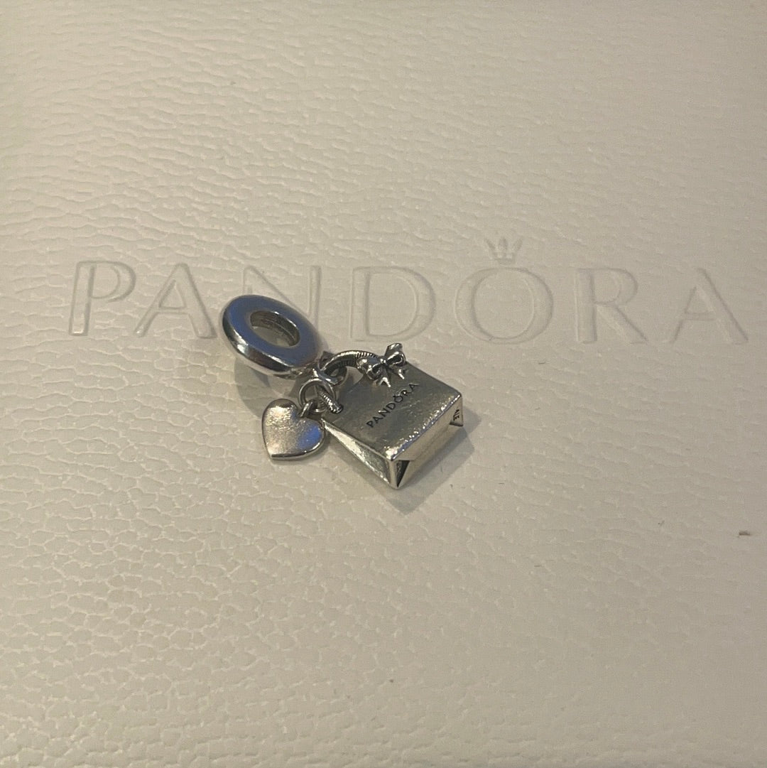Genuine Pandora Shopping Bag dangle Charm