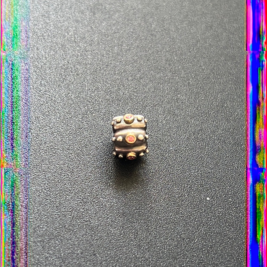 Genuine Pandora Two Tone Salmon Rare HTF Clip