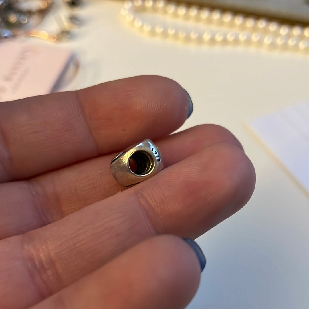 Genuine Pandora Heart With Stone Wife Charm