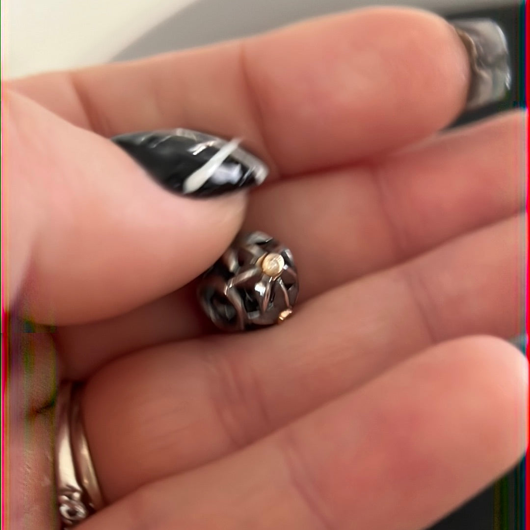 Genuine Pandora Stella Star Two Tone Hyper Rare Openwork Charm