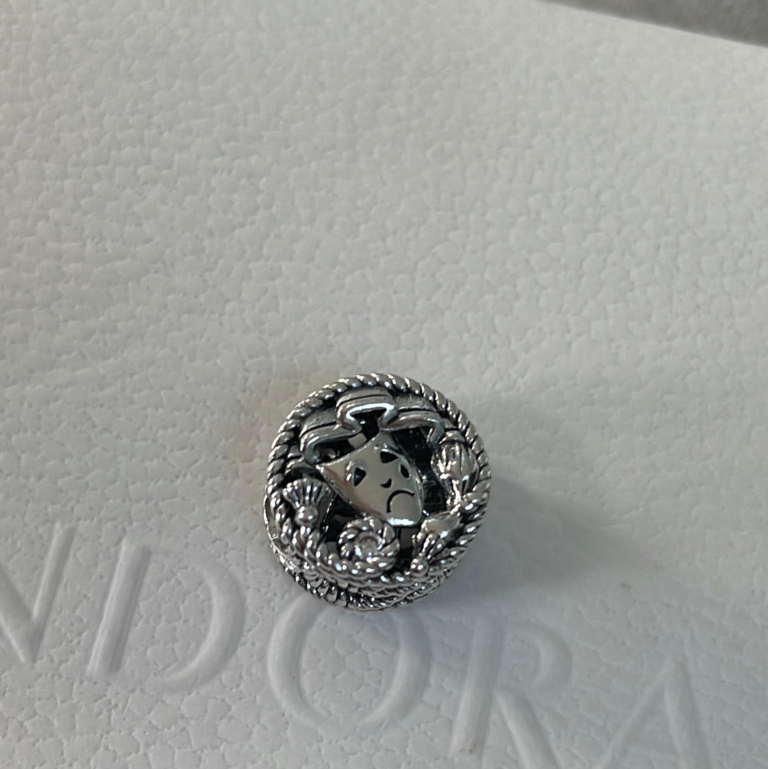 Genuine Pandora Theatre Mask Comedy and Tragedy Charm
