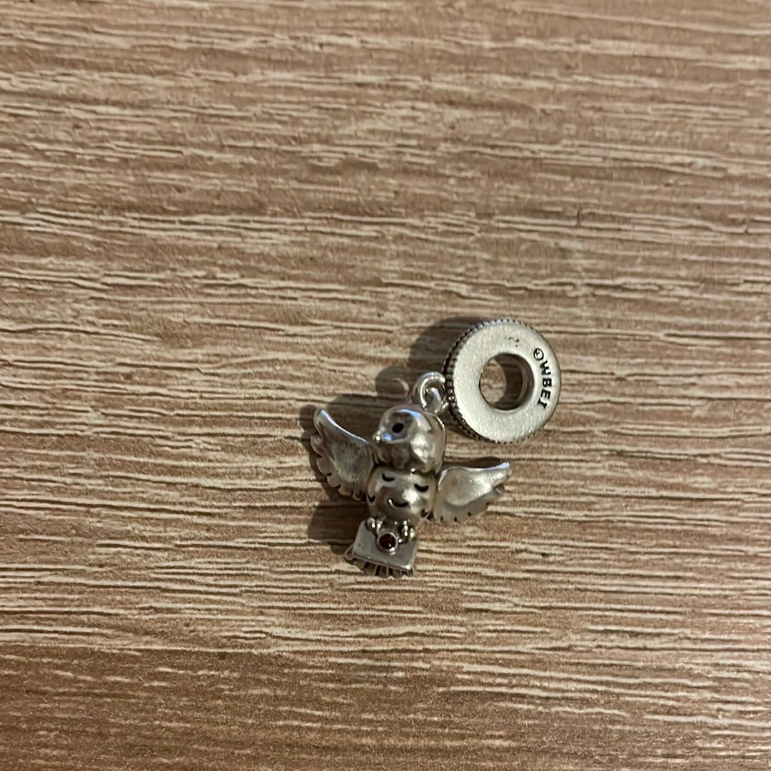 Genuine Pandora Harry Potter Hedwig Owl with Letter Charm