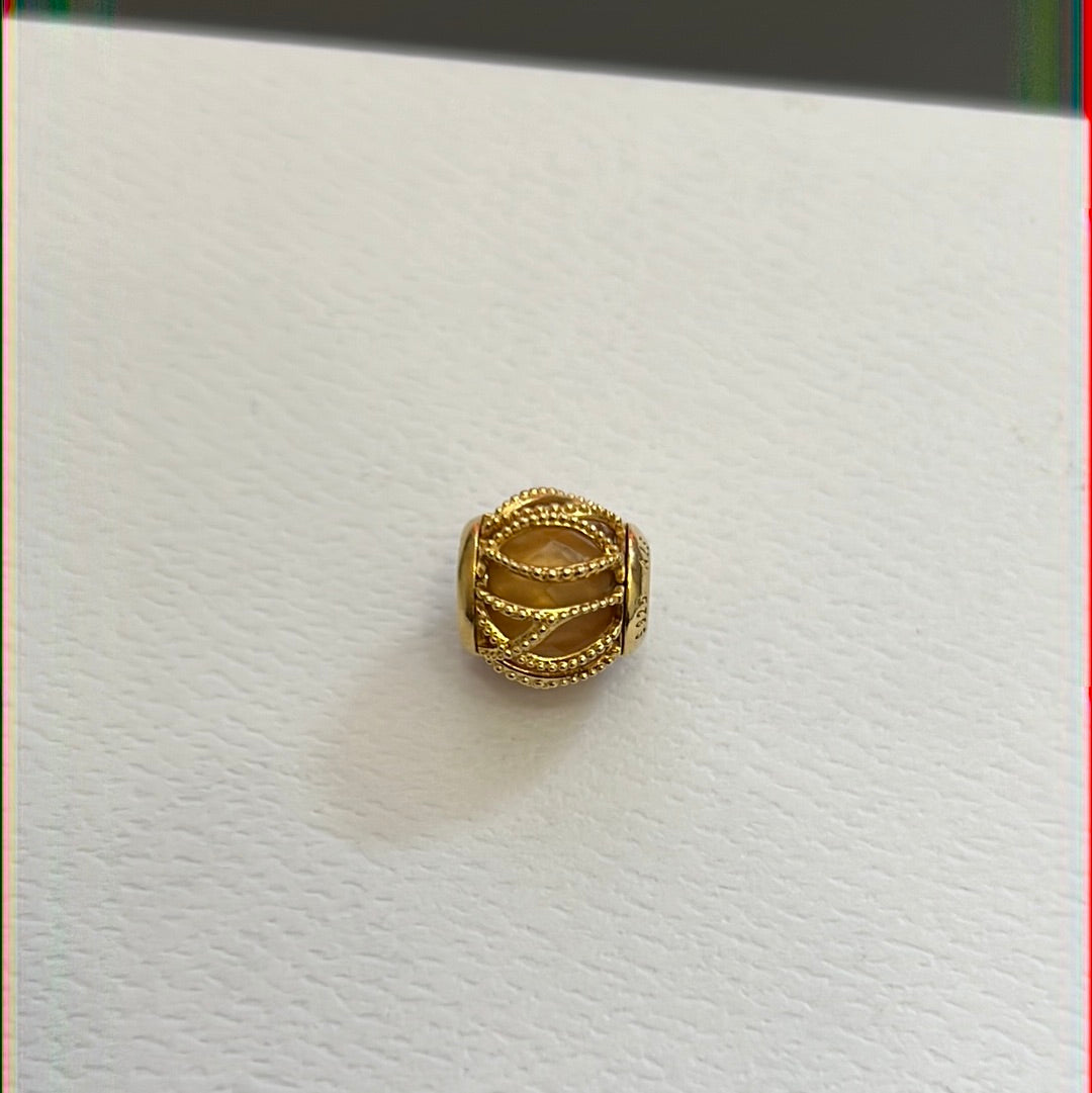 Genuine Pandora Shine Gold Intertwining Radiance Charm