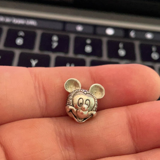Genuine Pandora Disney Mickey Mouse Limited Edition 2015 Pave Charm Clip