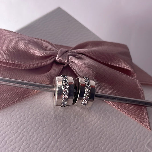 Genuine Pandora Pave Cz Colour Choice Line Clip