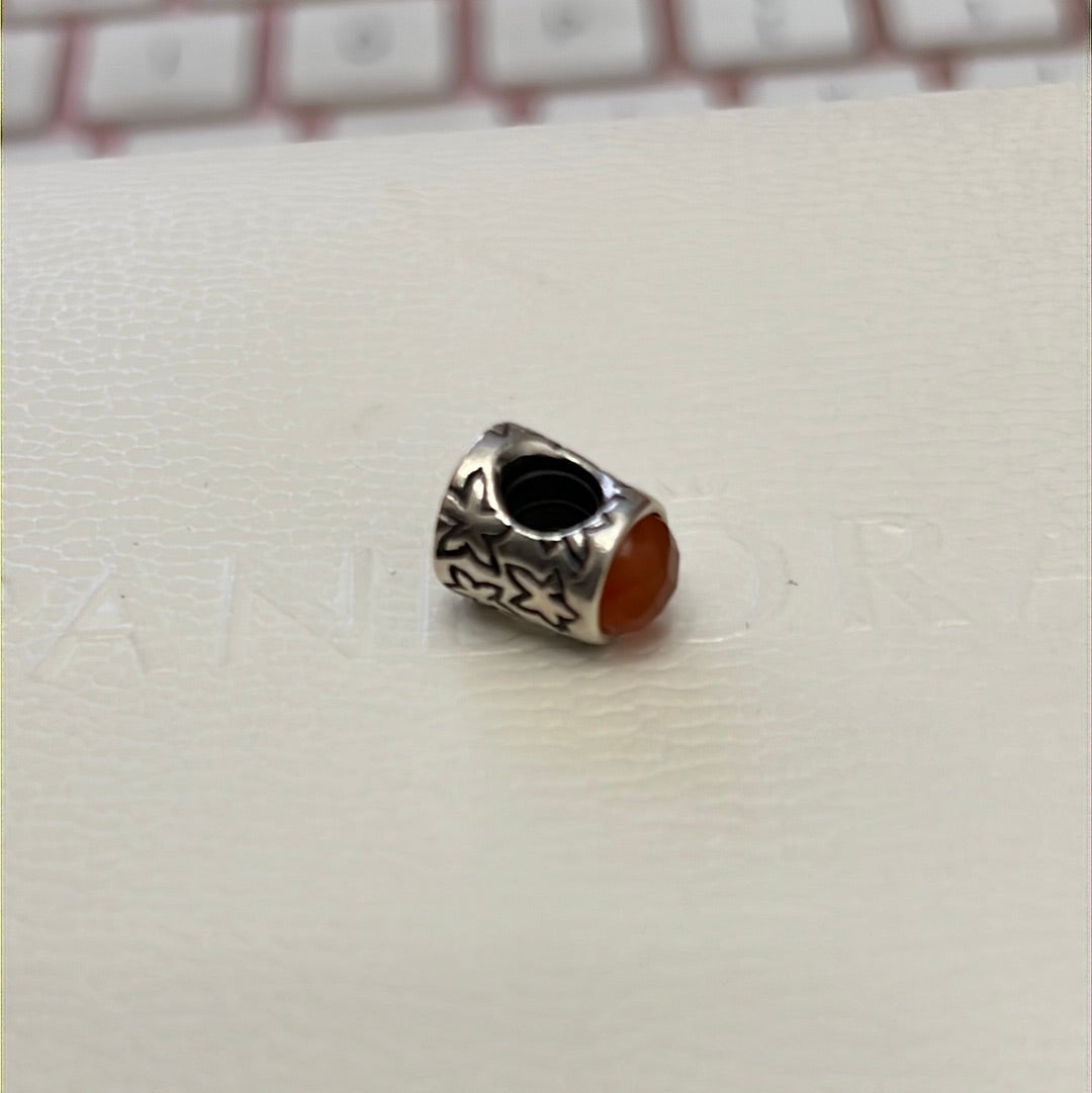 Genuine Pandora Super Rare HTF Carneol Carnelian Thimble
