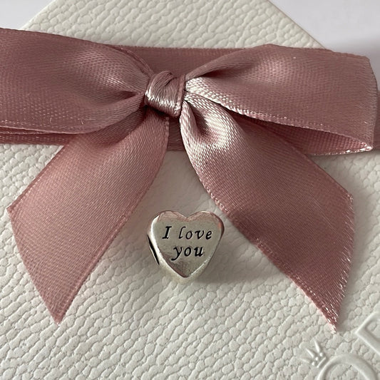 Genuine Pandora I Love You Charm Heart Shaped Valentine's Day