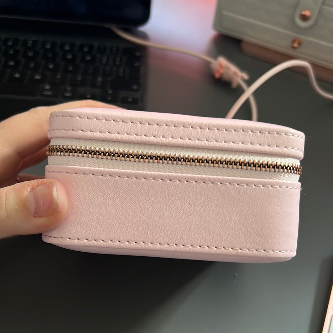 Genuine Pandora 2017 Mother’s Day Square Pink Travel Jewellery Storage Box