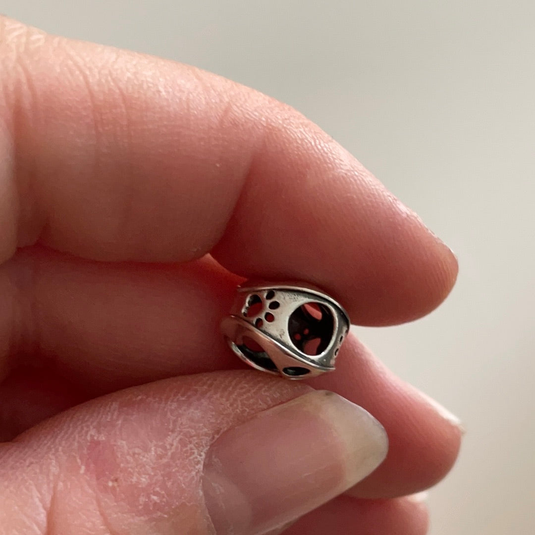 Genuine Pandora Openwork Paw Print Charm