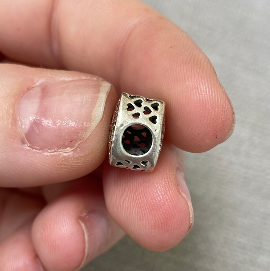 Genuine Pandora Charm Mickey & Minnie Pave Heart 792049CZ