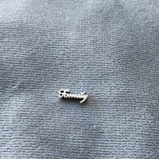 Genuine Pandora Floating Locket Petite Family word charm