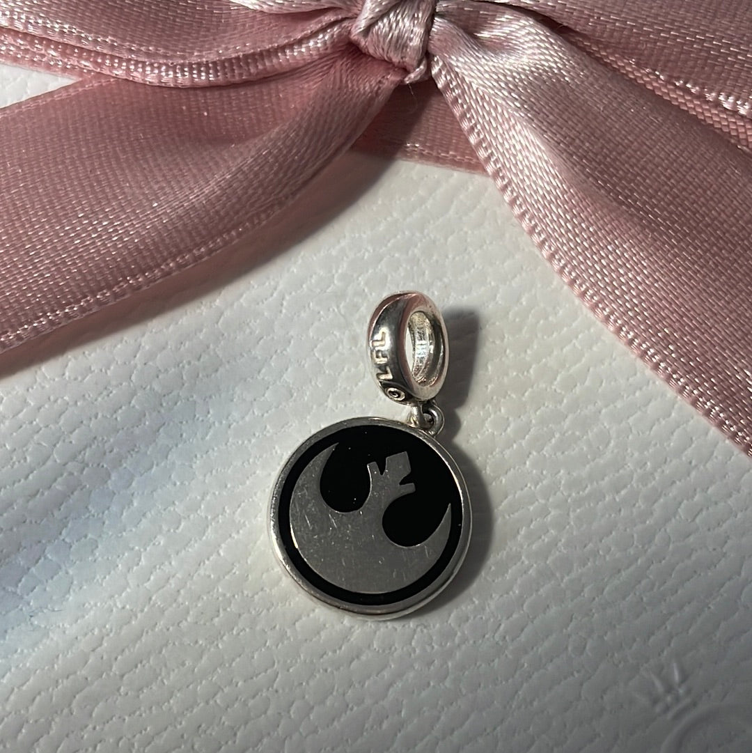 Genuine Chamilia Disney Star Wars Rebel Logo Enamel Charm