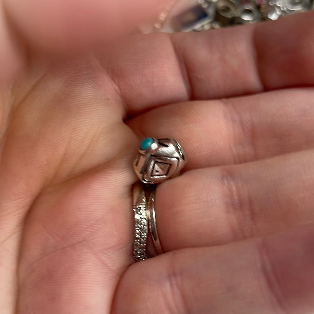 Genuine Chamilia Heart Charm With Choice of Stone Colour