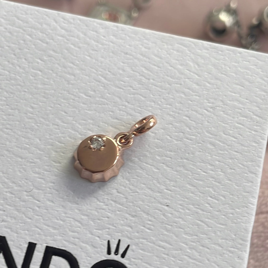 Genuine Pandora Me Rose Gold CZ Bottle Top Essence Charm