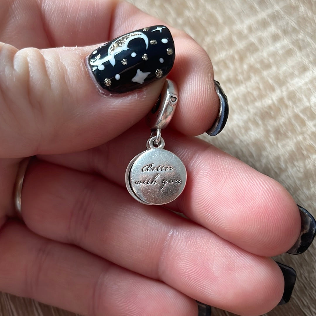 Genuine Pandora Teddy Bear and Rabbit Dangle Charm Better With You