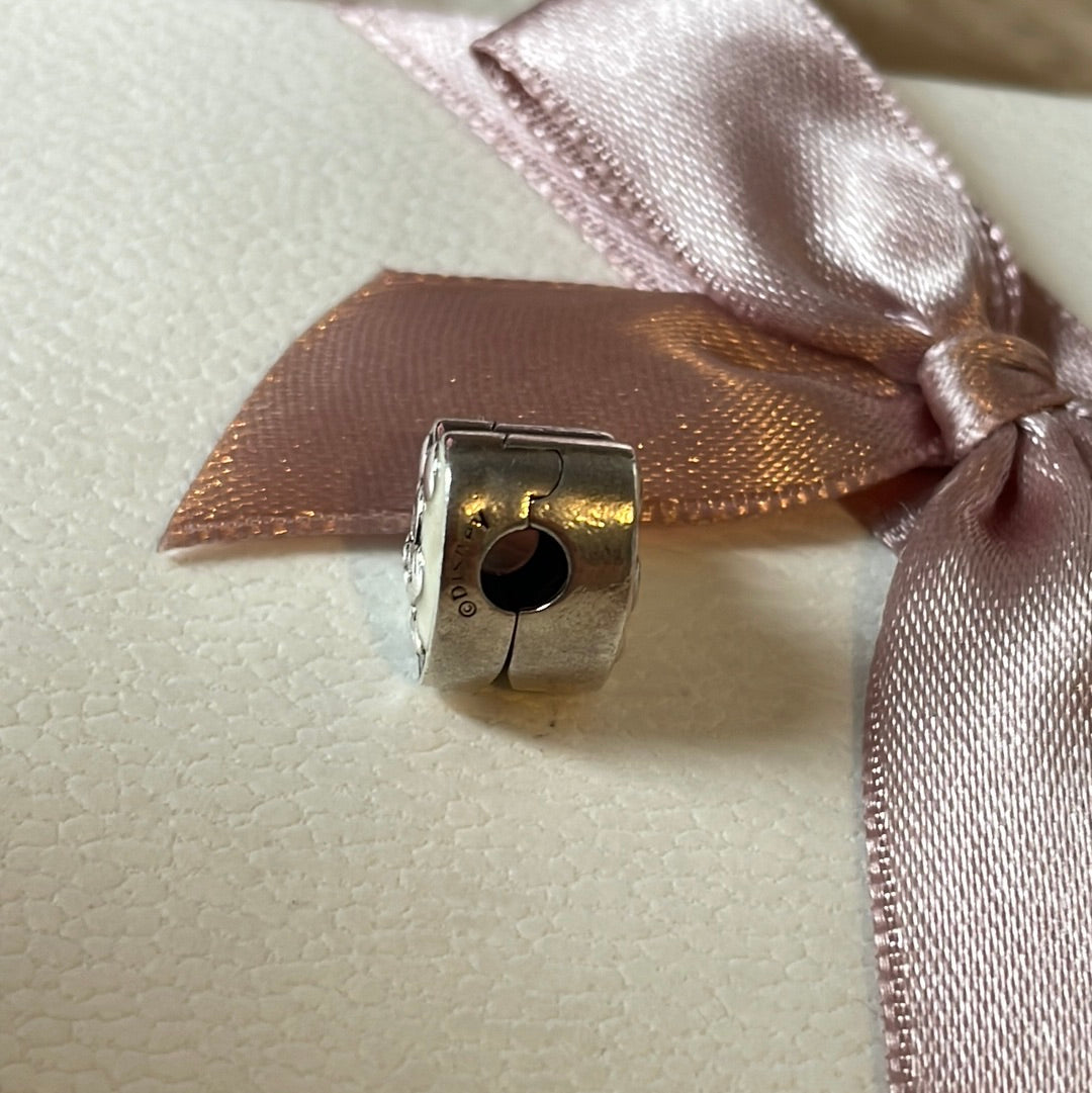 Genuine Pandora Disney Mickey Mouse White Clip Enamel