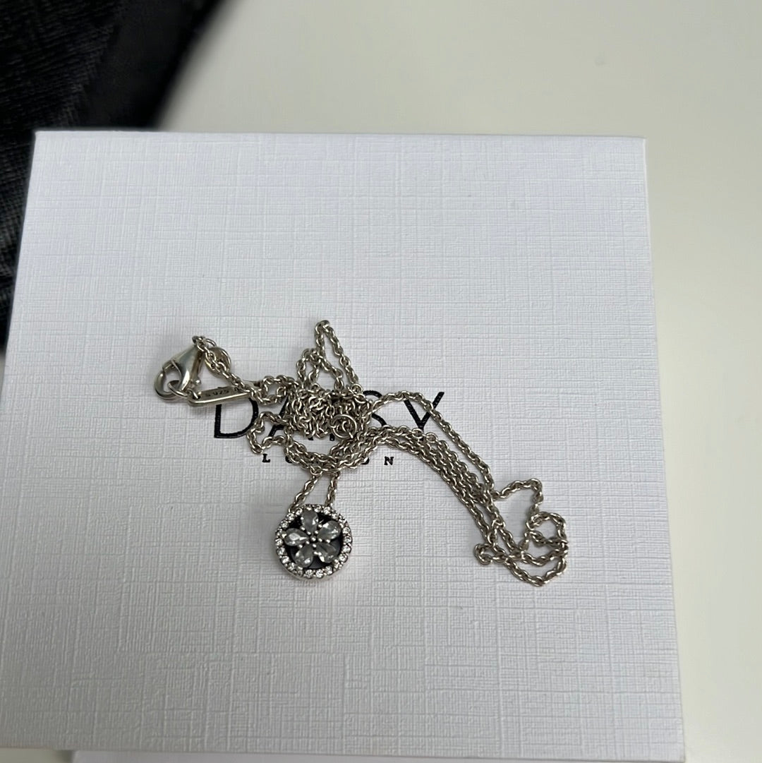 Genuine Pandora Sparkling Flower Collier Necklace
