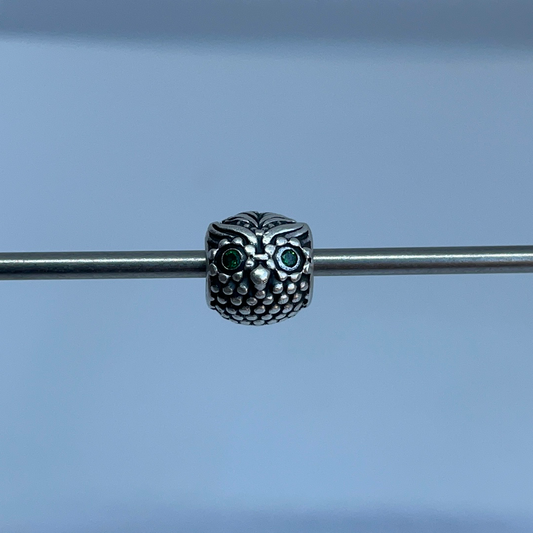 Genuine Pandora Wise Owl Charm with CZ eyes