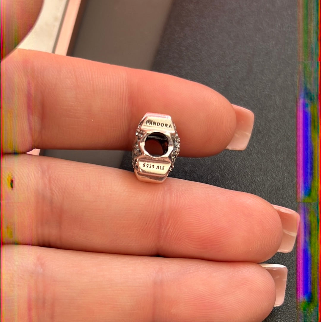 Genuine Pandora Disney Cinderella Pave “When you wish upon a star” Sparkle Charm
