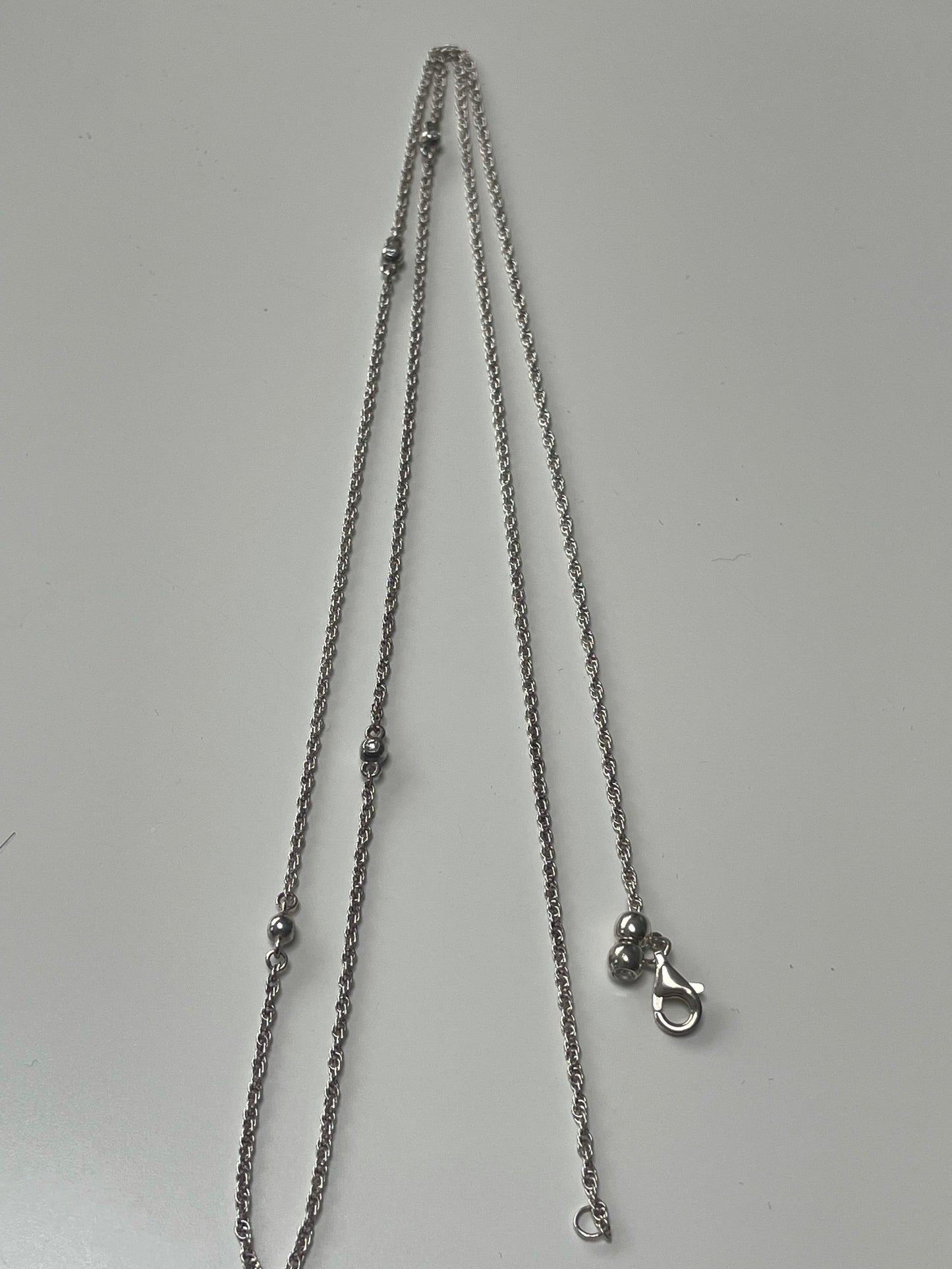 Genuine Pandora 90cm drop cz Chain Necklace