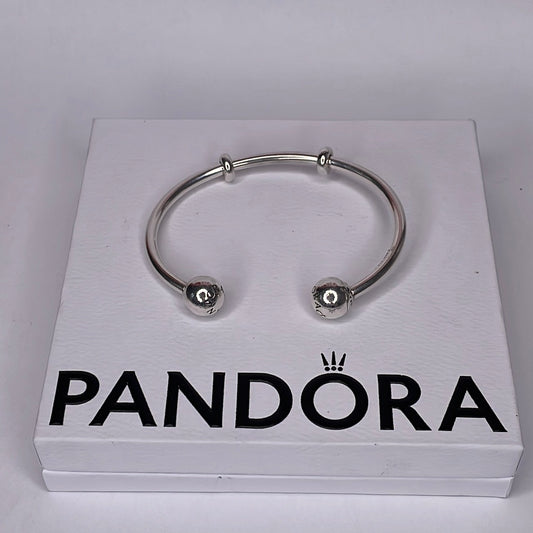 Genuine Pandora Open Torque Bangle Rose Gold / Silver Various Sizes Bracelet