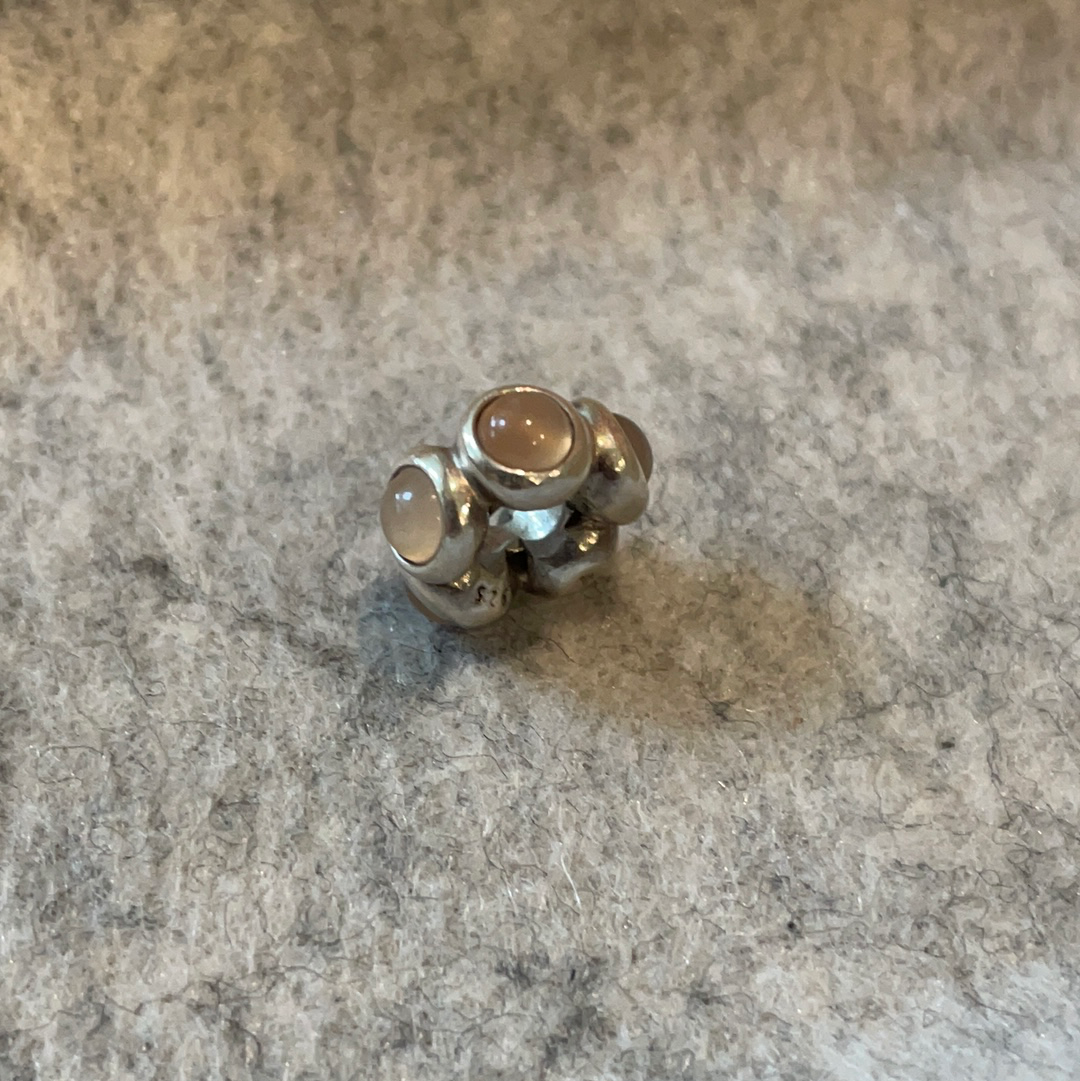 Genuine Pandora Pale Pink Spacer Cabochon