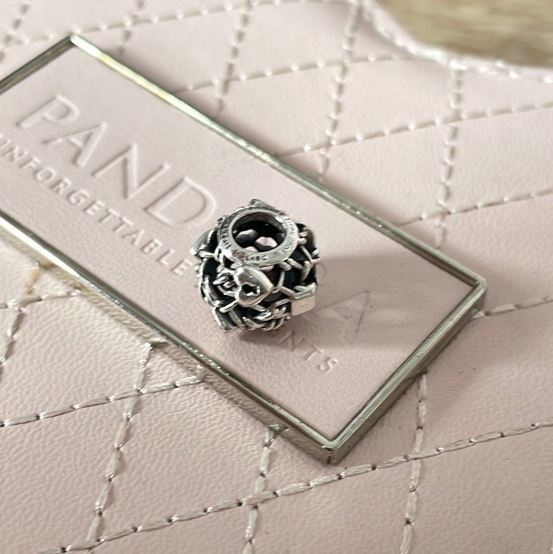 Genuine Pandora Openwork Chain and Lock I Love You Charm
