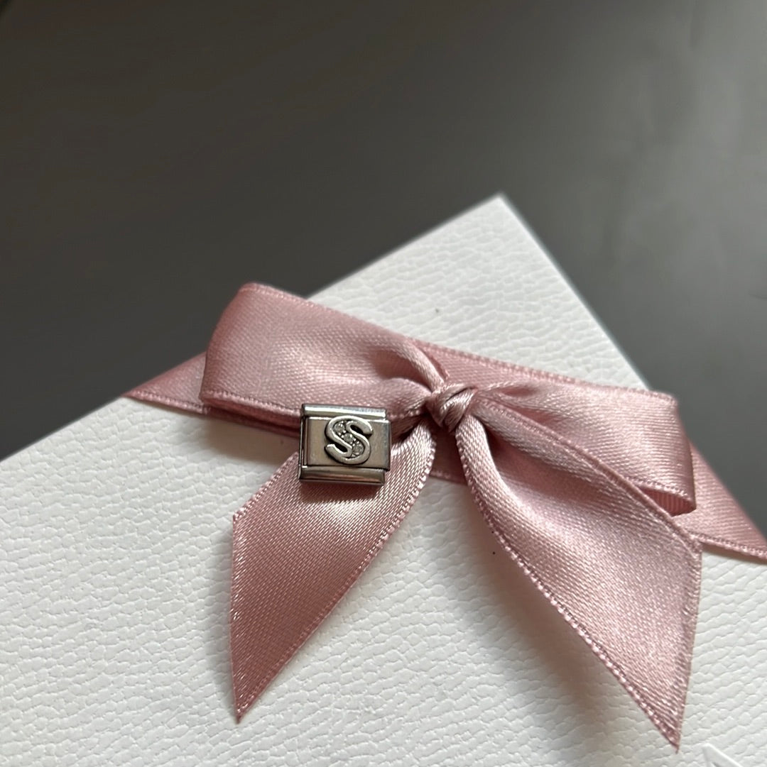 Genuine Nomination Silver Link Charm Letter S Initial