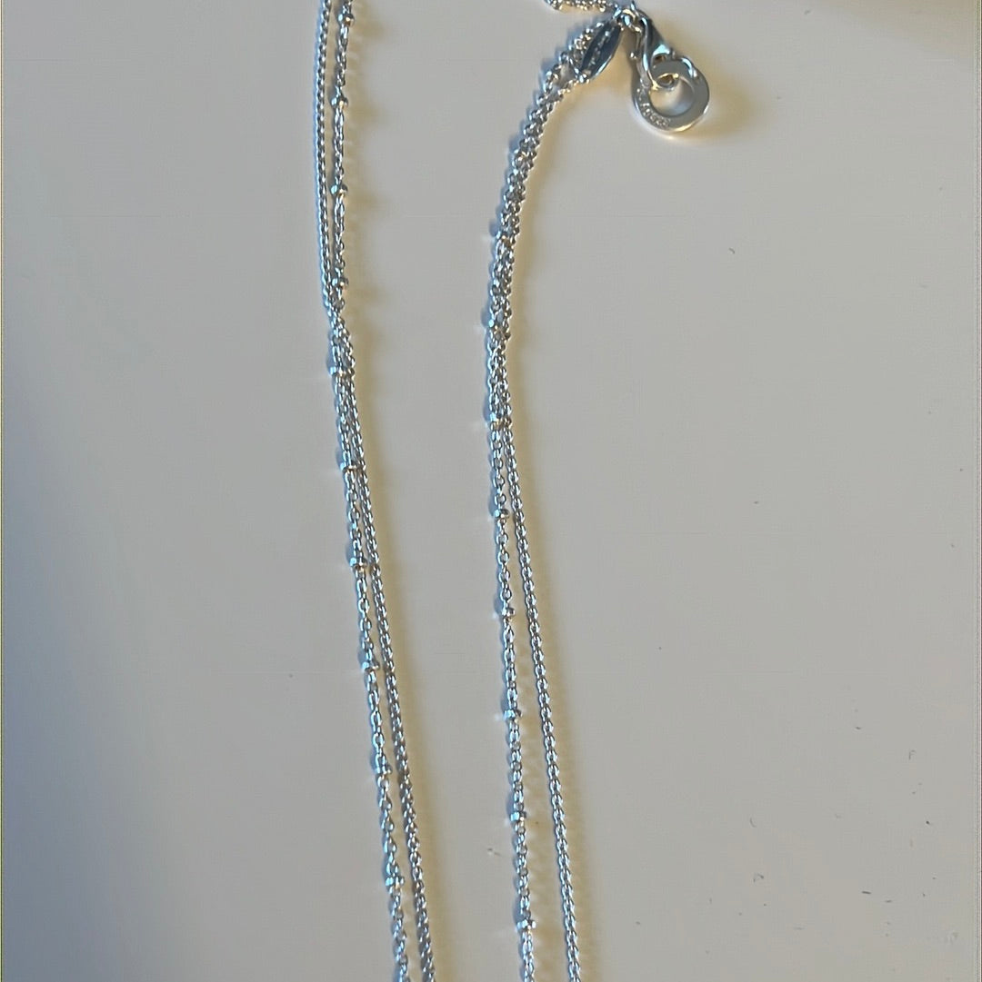 Genuine Thomas Sabo Double Dangle Necklace 45cm Adjustable