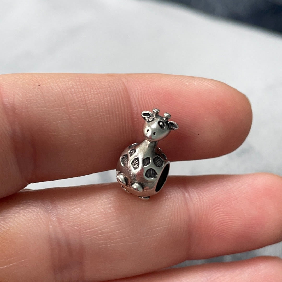 Sterling Silver Giraffe Animal Charm