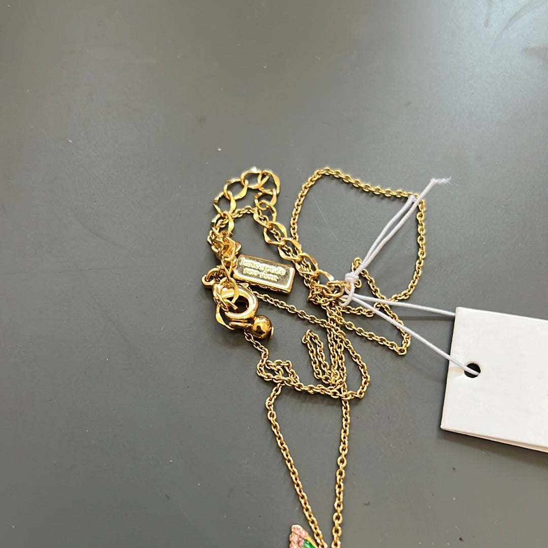Genuine BN Kate Spade Beautiful Enamel Bird Necklace 48cm